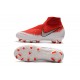 Nike Phantom Vision Elite DF FG Tacos de Futbol - Rojo Blanco