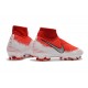 Nike Phantom Vision Elite DF FG Tacos de Futbol - Rojo Blanco