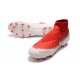 Nike Phantom Vision Elite DF FG Tacos de Futbol - Rojo Blanco