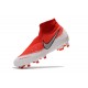 Nike Phantom Vision Elite DF FG Tacos de Futbol - Rojo Blanco