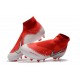 Nike Phantom Vision Elite DF FG Tacos de Futbol - Rojo Blanco