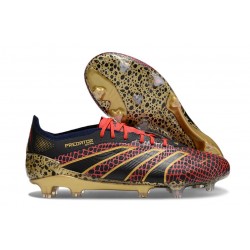 Adidas Predator Elite L FG Rojo Oro Negro