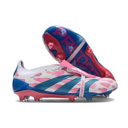 adidas Predator Elite Foldover Tongue FG Ftwr Blanco Solar Azul Solar Rosa