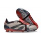 adidas Predator Elite Foldover Tongue FG Platino Met Aurora Negro Carbón