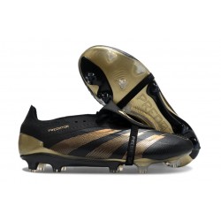 adidas Predator Elite Foldover Tongue FG Negro Carbón Dorado Met 