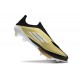 adidas F50+ Elite Sin Cordones FG X Messi Dorado Met Negro Blanco