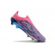 adidas F50+ Elite Sin Cordones FG Solar Azul Ftwr Blanco Solar Rosa