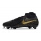Botas Nike Phantom Luna II Elite FG Negro Mtlc Dorado Moneda