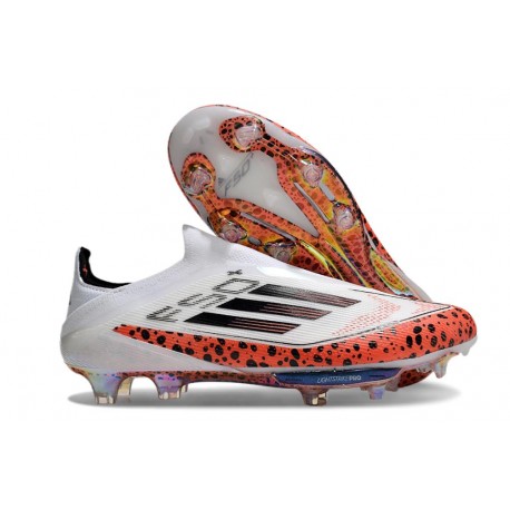 adidas F50+ Elite Sin Cordones FG Blanco Rojo Negro