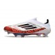 adidas F50+ Elite Sin Cordones FG Blanco Rojo Negro
