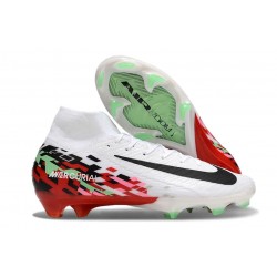 Nike Air Zoom Mercurial Superfly X Elite FG Blanco Negro Rojo