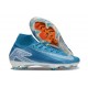 Nike Air Zoom Mercurial Superfly X Elite FG Bleu Blanc