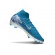 Nike Air Zoom Mercurial Superfly X Elite FG Bleu Blanc