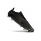 Tacos de Futbol adidas F50 Elite Laceless FG Negro Hierro Met Dorado Met