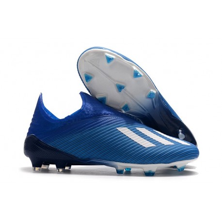 Bota de Fútbol adidas X 19+ FG - Azul Blanco