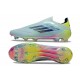 Tacos de Futbol adidas F50 Elite Laceless FG Casi Azul Azul Semilúcido Semi Amarillo Solar