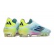 Tacos de Futbol adidas F50 Elite Laceless FG Casi Azul Azul Semilúcido Semi Amarillo Solar