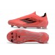 Tacos de Futbol adidas F50 Elite Laceless FG Naranja Negro