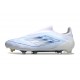Tacos de Futbol adidas F50 Elite Laceless FG Blanco Azul
