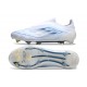 Tacos de Futbol adidas F50 Elite Laceless FG Blanco Azul