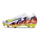 Nike Air Zoom Mercurial Vapor 16 Elite FG Blanco Amarillo Rojo Violeta