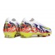 Nike Air Zoom Mercurial Vapor 16 Elite FG Blanco Amarillo Rojo Violeta