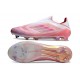 Tacos de Futbol adidas F50 Elite Laceless FG Rosa Blanco