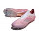 Tacos de Futbol adidas F50 Elite Laceless FG Rosa Blanco