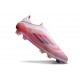 Tacos de Futbol adidas F50 Elite Laceless FG Rosa Blanco