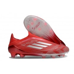 Tacos de Futbol adidas F50 Elite Laceless FG Rojo Plata