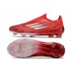 Tacos de Futbol adidas F50 Elite Laceless FG Rojo Plata
