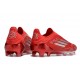 Tacos de Futbol adidas F50 Elite Laceless FG Rojo Plata