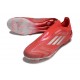 Tacos de Futbol adidas F50 Elite Laceless FG Rojo Plata
