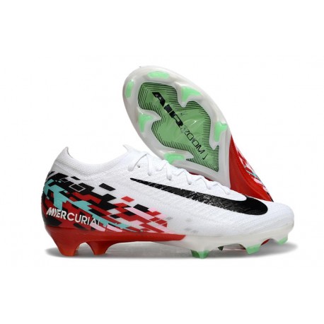 Nike Air Zoom Mercurial Vapor 16 Elite FG Blanco Negro Rojo