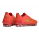 Tacos de Futbol adidas F50 Elite Laceless FG Rojo Dorado Met Rojo Vivo