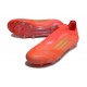 Tacos de Futbol adidas F50 Elite Laceless FG Rojo Dorado Met Rojo Vivo