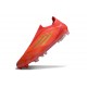 Tacos de Futbol adidas F50 Elite Laceless FG Rojo Dorado Met Rojo Vivo