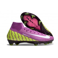 Nike Air Zoom Mercurial Superfly X Elite FG Violeta Amarillo Blanco