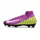 Nike Air Zoom Mercurial Superfly X Elite FG Violeta Amarillo Blanco
