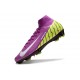 Nike Air Zoom Mercurial Superfly X Elite FG Violeta Amarillo Blanco