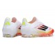 Tacos de Futbol adidas F50 Elite Laceless FG Blanco Negro Amarillo Solar