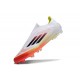 Tacos de Futbol adidas F50 Elite Laceless FG Blanco Negro Amarillo Solar