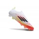 Tacos de Futbol adidas F50 Elite Laceless FG Blanco Negro Amarillo Solar