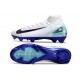 Nike Air Zoom Mercurial Superfly X Elite FG Blanco Azul Negro