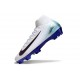 Nike Air Zoom Mercurial Superfly X Elite FG Blanco Azul Negro