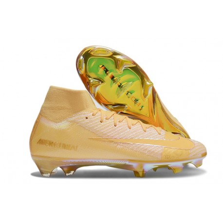 Nike Air Zoom Mercurial Superfly X Elite FG Amarillo Oro