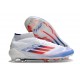 Bota adidas F50 Elite Mid FG Ftwr Blanco Rojo Azul Lúcido