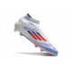 Bota adidas F50 Elite Mid FG Ftwr Blanco Rojo Azul Lúcido