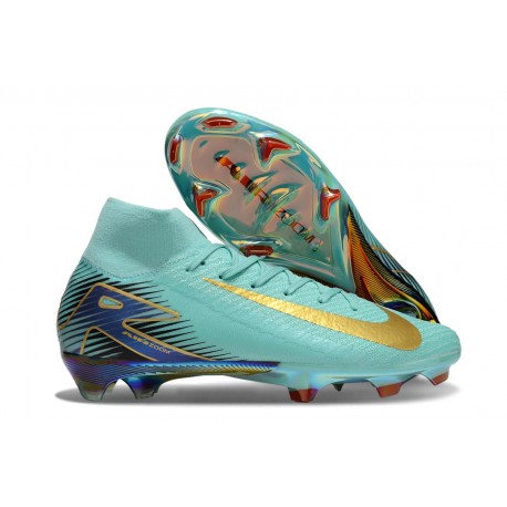 Nike Mercurial Superfly 10 Elite FG Océano Cubo Dorado Azul
