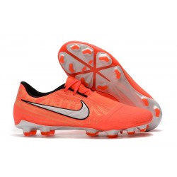 Zapatillas de Fútbol Nike Phantom VNM Elite FG Mango Brillante Blanco